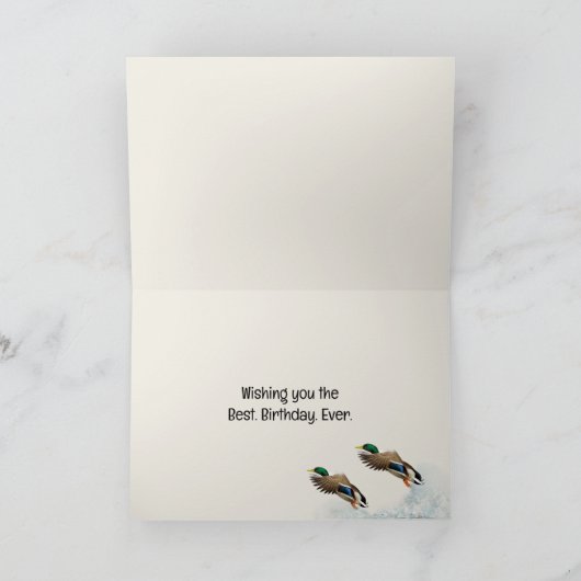 Labrador Retriever en Eenden Verjaardag Kaart (Binnen)