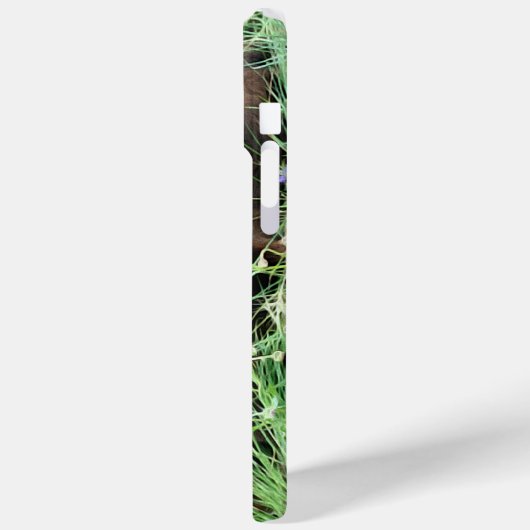 Labrador Retriever en paarse bloemen Case-Mate iPhone Case (Achterkant / Links)