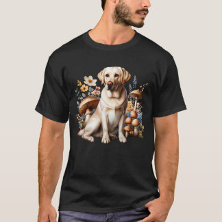 Labrador Retriever Esthetische Paddenstoel voor Bl T-shirt