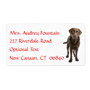 Labrador Retriever - Etiket voor gepersonaliseerde