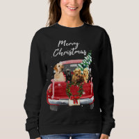 Labrador retriever familie Vrachtwagen Kerstmis Py