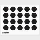 Labrador Retriever Fetch Black Lab Play Ball Ronde Sticker (Vel)