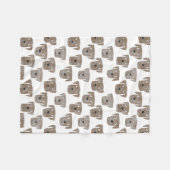 Labrador Retriever Fleece Deken (Voorkant (Horizontaal))