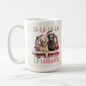 Labrador Retriever Funny Christmas Dog Coffee Mok (Links)