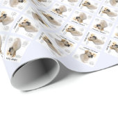 Labrador Retriever (geel) Geschiedenis Ontwerp Cadeaupapier (Rol Hoek)