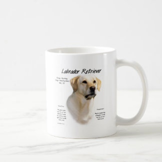 Labrador Retriever (geel) Geschiedenis Ontwerp Koffiemok