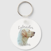 Labrador Retriever (geel) Moeder 2 Sleutelhanger (Achterkant)