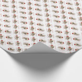 Labrador Retriever (geel) Santa Paws Cadeaupapier (Hoek)