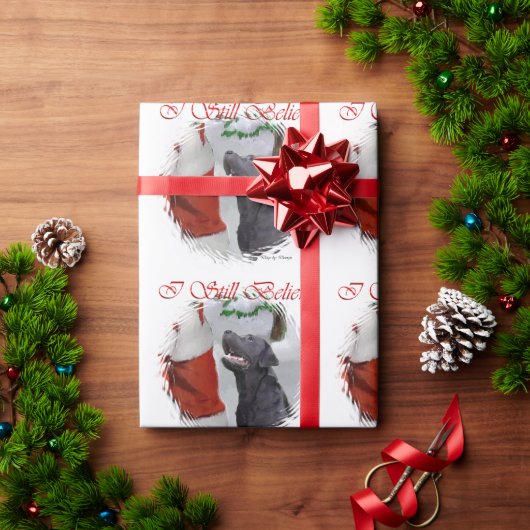 Labrador Retriever Geloof Kerstmis Cadeaupapier (Feestdagen Geschenken)