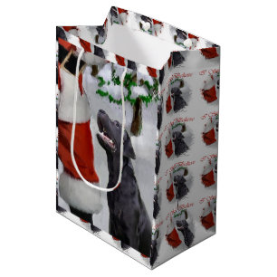 Labrador Retriever gelooft kerst Medium Cadeauzakje