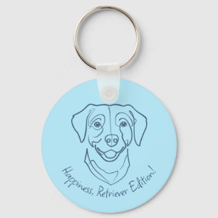 Labrador Retriever. Geluk, Retriever Editie! Sleutelhanger