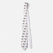 Labrador Retriever Geometric Pattern Silhouette Stropdas (Voorkant)