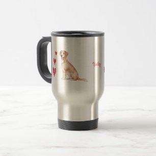Labrador Retriever gepersonaliseerde hond Reisbeker