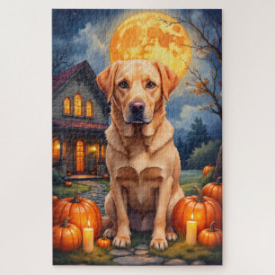 Labrador Retriever Gezellige Halloween Portret Kun Legpuzzel