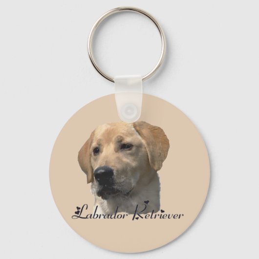 Labrador Retriever Gifts Yellow Lab Sleutelhanger (Voorkant)