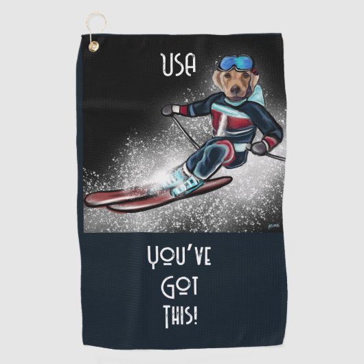 LABRADOR RETRIEVER GOLFHANDDOEK (Voorkant)