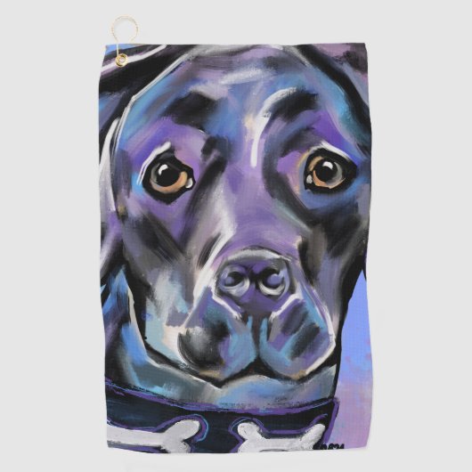 LABRADOR RETRIEVER GOLFHANDDOEK (Voorkant)