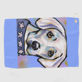 Labrador Retriever Golfhanddoek (Horizontaal)