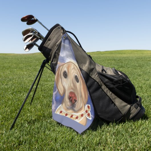 Labrador Retriever Golfhanddoek (Groen)