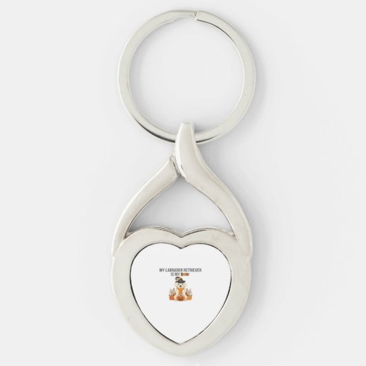 Labrador Retriever Halloween Dog Funny Spooky Boo Sleutelhanger (Voorkant)