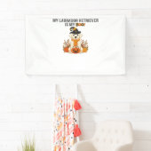 Labrador Retriever Halloween Dog Funny Spooky Boo Spandoek (Insitu)