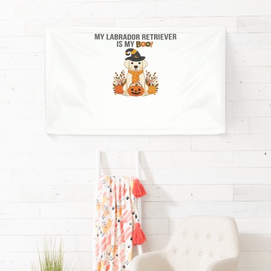 Labrador Retriever Halloween Dog Funny Spooky Boo Spandoek (Insitu)