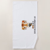 Labrador Retriever Halloween Dog Funny Spooky Boo Strandlaken (Voorkant)