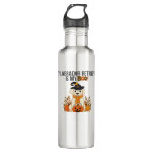 Labrador Retriever Halloween Dog Funny Spooky Boo Waterfles (Voorkant)