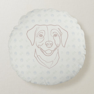 Labrador Retriever. Happiness Edition! Rond Kussen