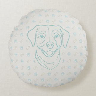 Labrador Retriever. Happiness Edition! Rond Kussen