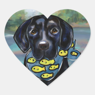 Labrador Retriever Hart Sticker