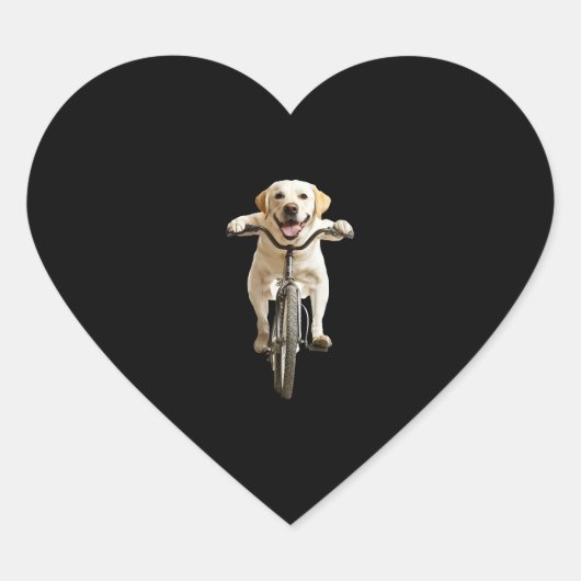 Labrador Retriever Hart Sticker (Voorkant)