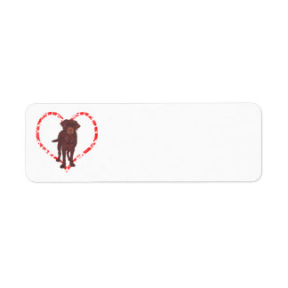 LABRADOR RETRIEVER HEART ETIKET