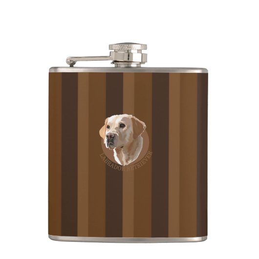 Labrador Retriever Heupfles (Voorkant)