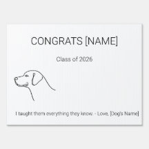 Labrador Retriever Hond Diploma Tuinbord | Klant