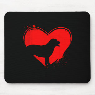 Labrador Retriever Hond Hart Vorm Valentijnsdag Ho Muismat