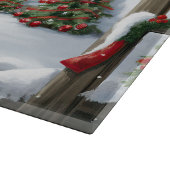 Labrador Retriever Hond in Sneeuw Kerstmis Snijplank (Hoek)