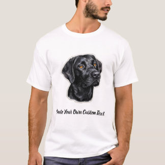 Labrador Retriever Hond Maak Uw Eigen Aangepaste T T-shirt