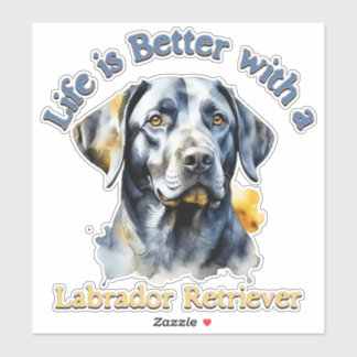 Labrador retriever hond moeder papa cadeau sticker