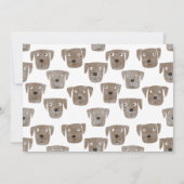 Labrador Retriever Hond Nieuwe Adres Aankondiging (Achterkant)