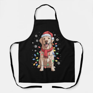 Labrador Retriever Hond Sinterklaas Hoed Kerstmis Schort
