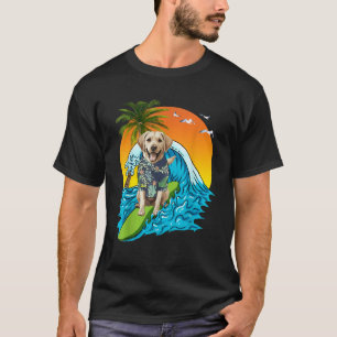 Labrador Retriever Hond Surfen Surfer Hawaii Zomer T-shirt