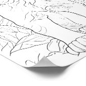 Labrador Retriever Hond Volwassen Kleuring Poster (Hoek)