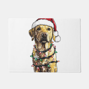 Labrador Retriever Honden Boom Kerst Sweater Kerst Deurmat