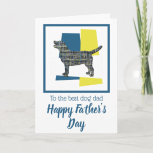 Labrador Retriever Honden Driekleur Vaderdag Kaart