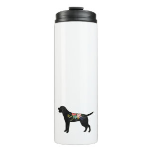 Labrador Retriever Hondenras Bohemian Floral Thermosbeker