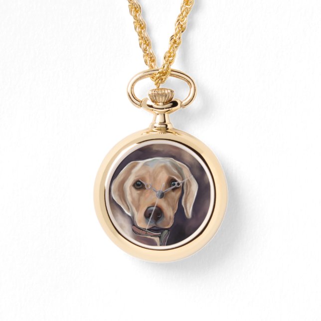 Labrador Retriever Horloge (Voorkant)