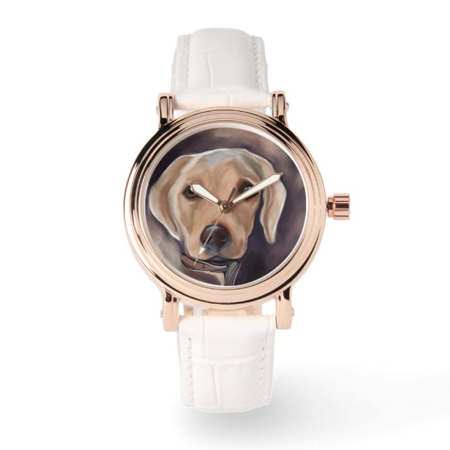 Labrador Retriever Horloge (Voorkant)