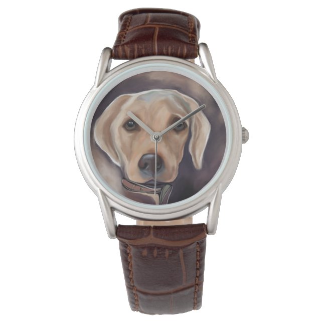 Labrador Retriever Horloge (Voorkant)