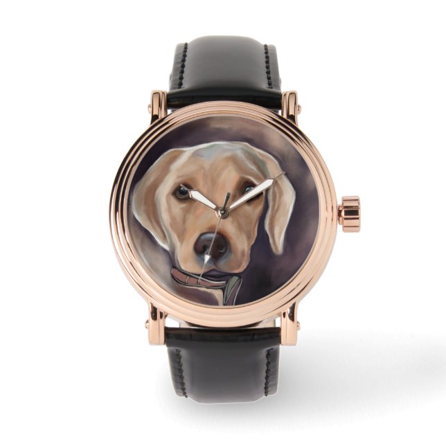 Labrador Retriever Horloge (Voorkant)
